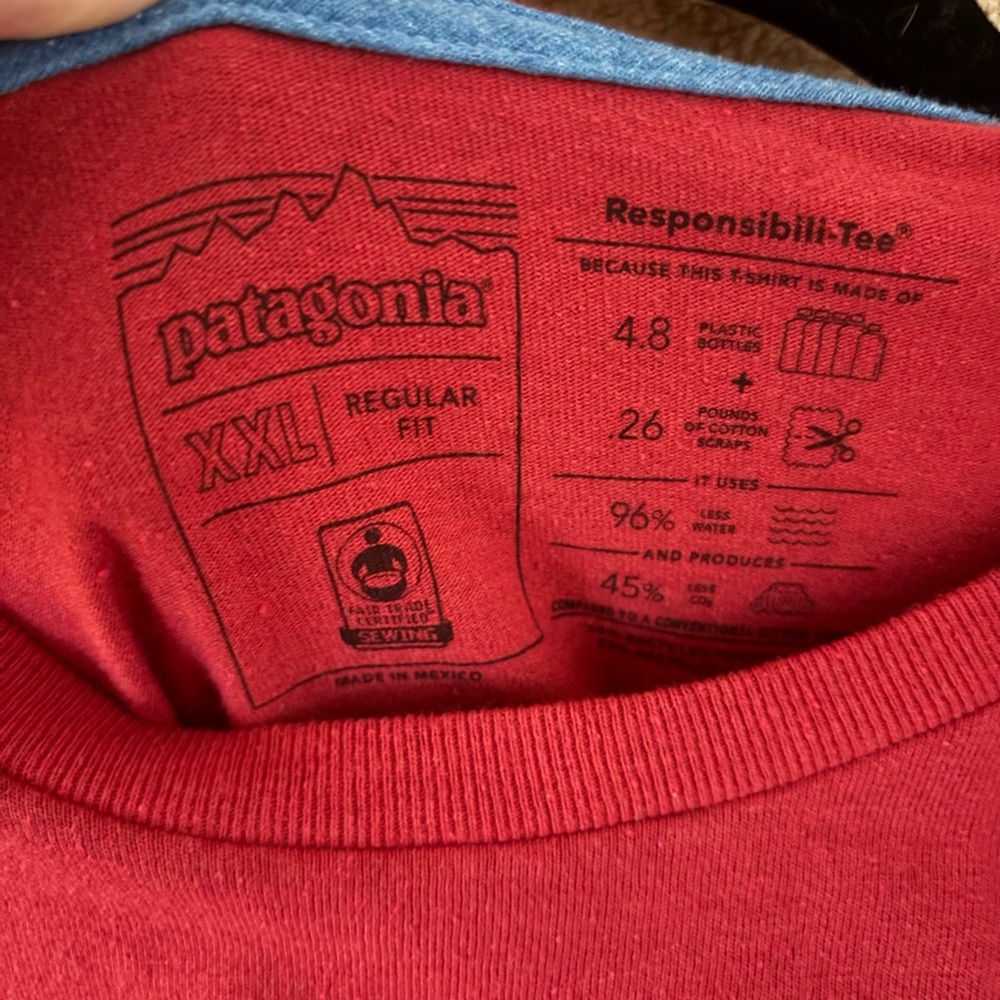 Patagonia Men's Logo Responsibili-Tee Graphic T-Shirt Size XXL - Picture 5 of 5